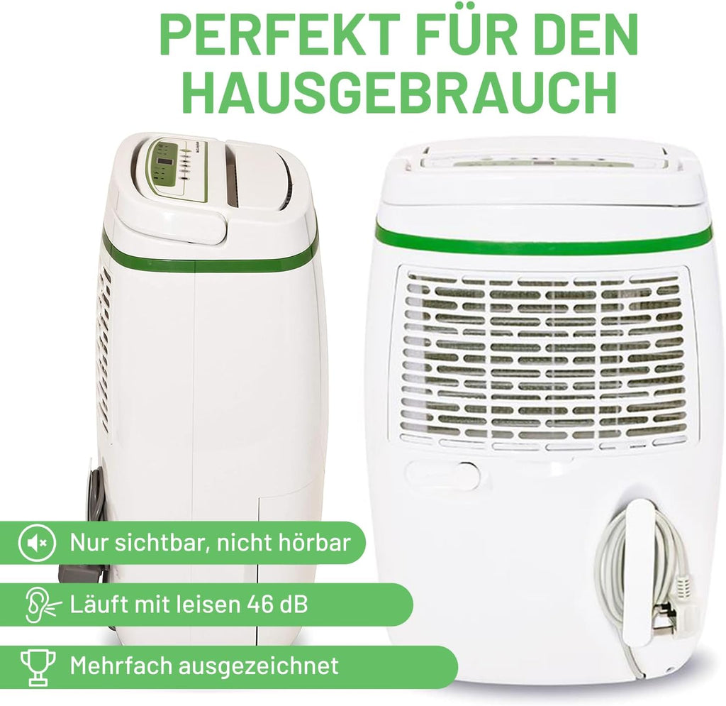 Meaco 20L Déshumidificateur Platinum basse consommation d'énergie, air purificateur avec filtre HEPA,permet d'éviter les problèmes de condensation, moisissure, fonction séchage de linge