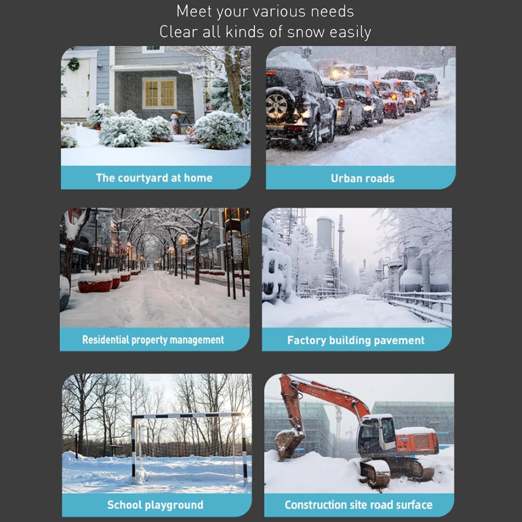 Machine à Déneiger, Pelle à Neige Pliable sans Fil avec 2 Batteries Et Manche Télescopique, Largeur De Déblaiement 35 Cm, épaisseur 20 Cm, Machine à Neige Portable Légère pour L'extérieur, 1 Battery
