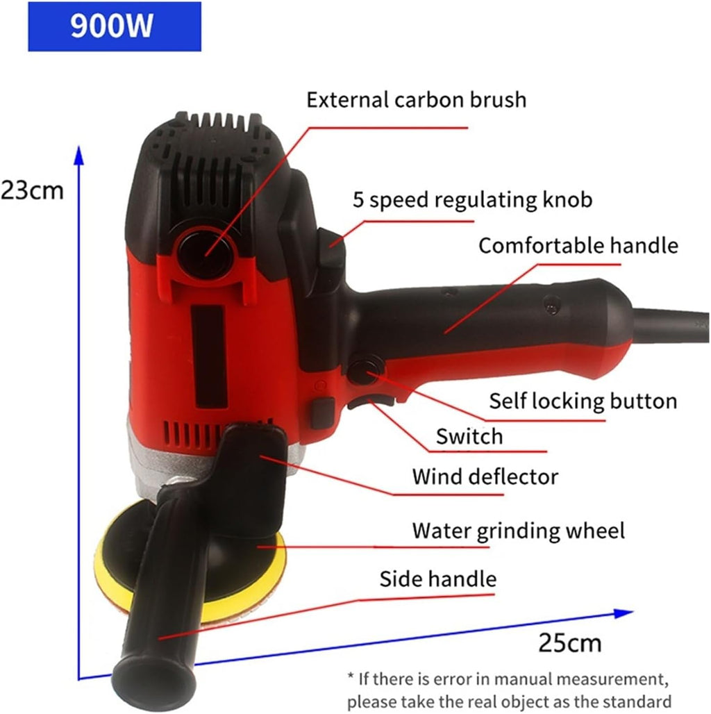 Polisseuse à eau électrique 900 W, ponceuse injection d'eau for marbre et granit ,Très efficace