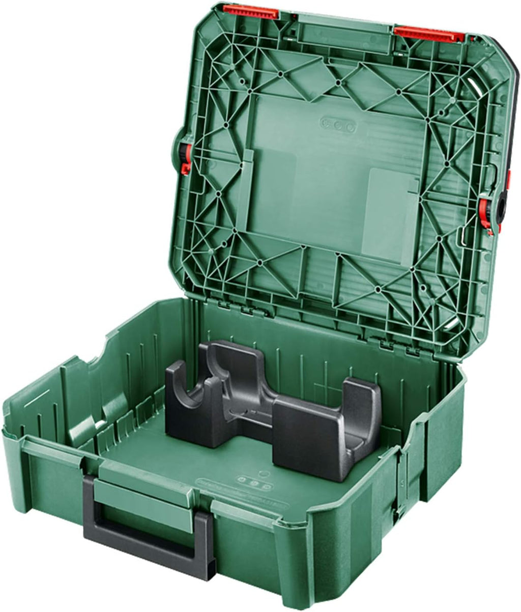 Bosch outil multifonctions sans fil AdvancedMulti 18 (Batterie, chargeur, plateau de ponçage triangulaire, feuilles abrasives, 2 lames de scie, poignée supplémentaire, coffret, système 18V, 2,5 Ah)