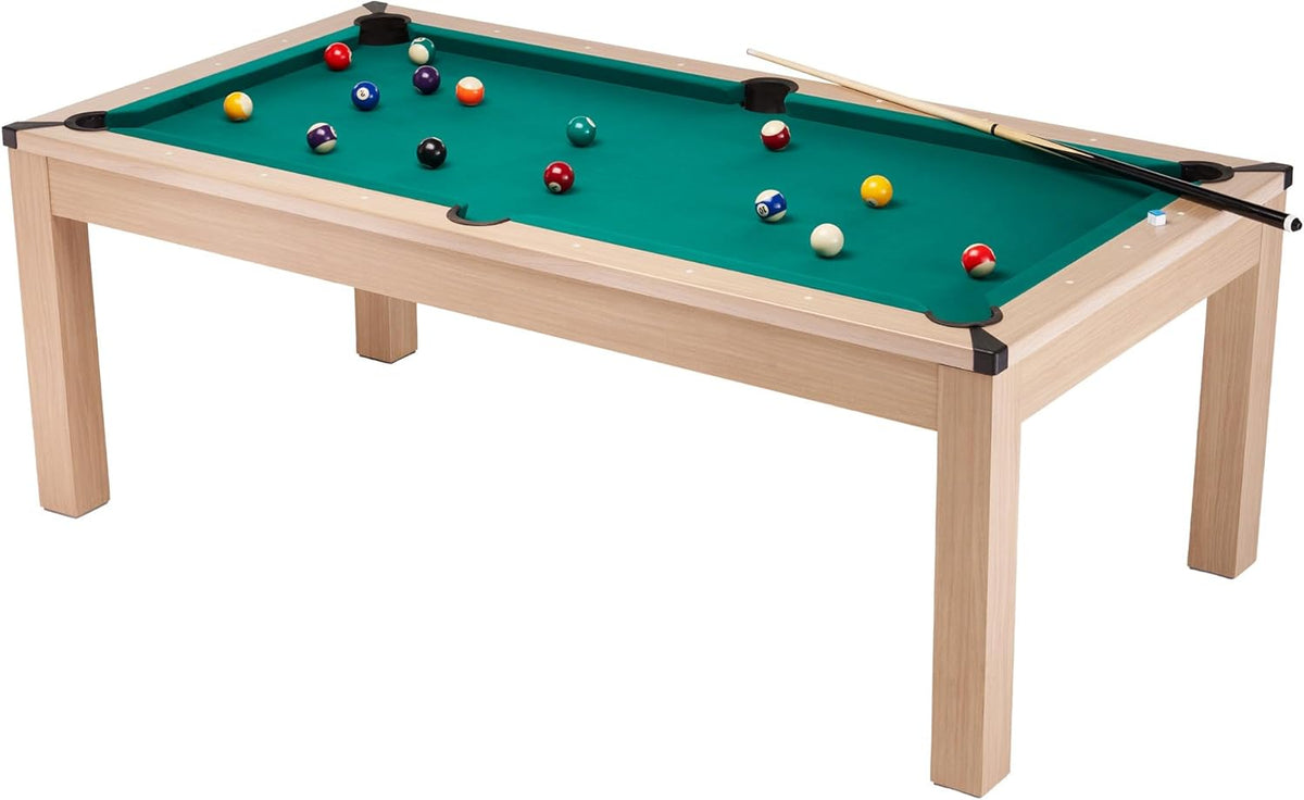 Table de Salle à Manger Convertible 3 en 1 avec Billard et Tennis de Table | 6 à 8 Places