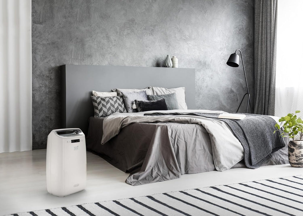 De’Longhi Tasciugo AriaDry Multi - Déshumidificateur Portable pour la Maison, Filtration à 3 Actions, Élimination de l'Humidité 16L/24h, Séchage, Anti-Moisissure, Silencieux, Blanc (DEXD216RF)