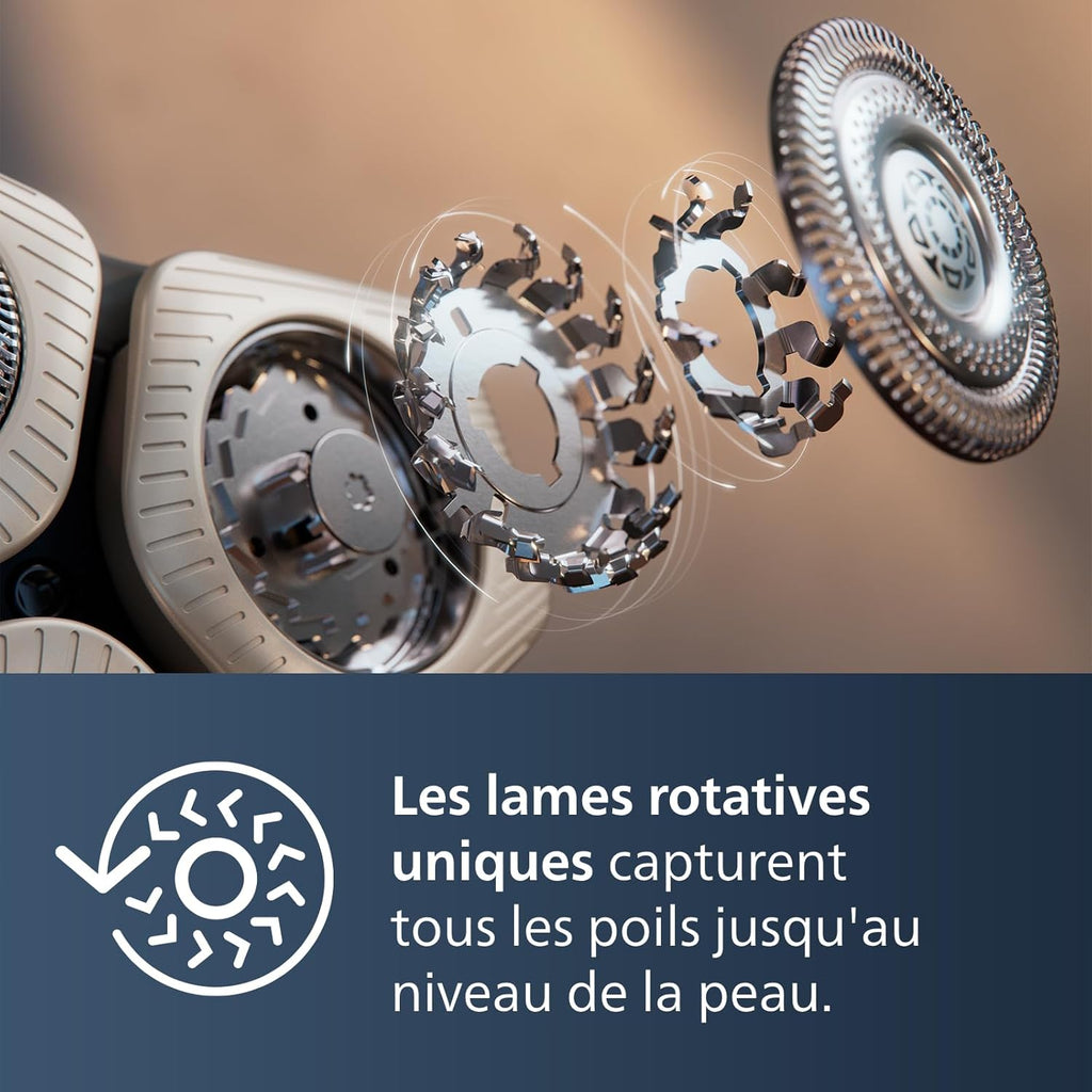 Rasoir électrique Philips série 9000, chrome foncé, (modèle S9987/59)
