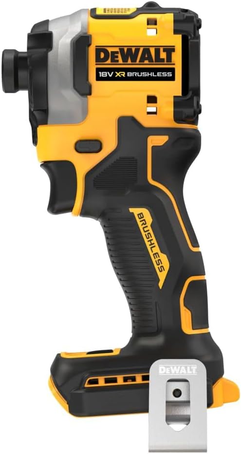 DCF850E2T-QW Atornillador Impacto compacto sin escobillas XR 18V 1/4" 205Nm con 2 baterías POWERSTACK y maletín TSTAK, Multicolore