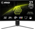 MSI MAG 27CQ6PF Écran Gaming incurvé FHD de 27" - Dalle Rapid VA 2560 x 1440 1500R, 180 Hz / 0,5ms (GtG, Min.), AMD FreeSync - DP 1.2a, HDMI 2.0b CEC
