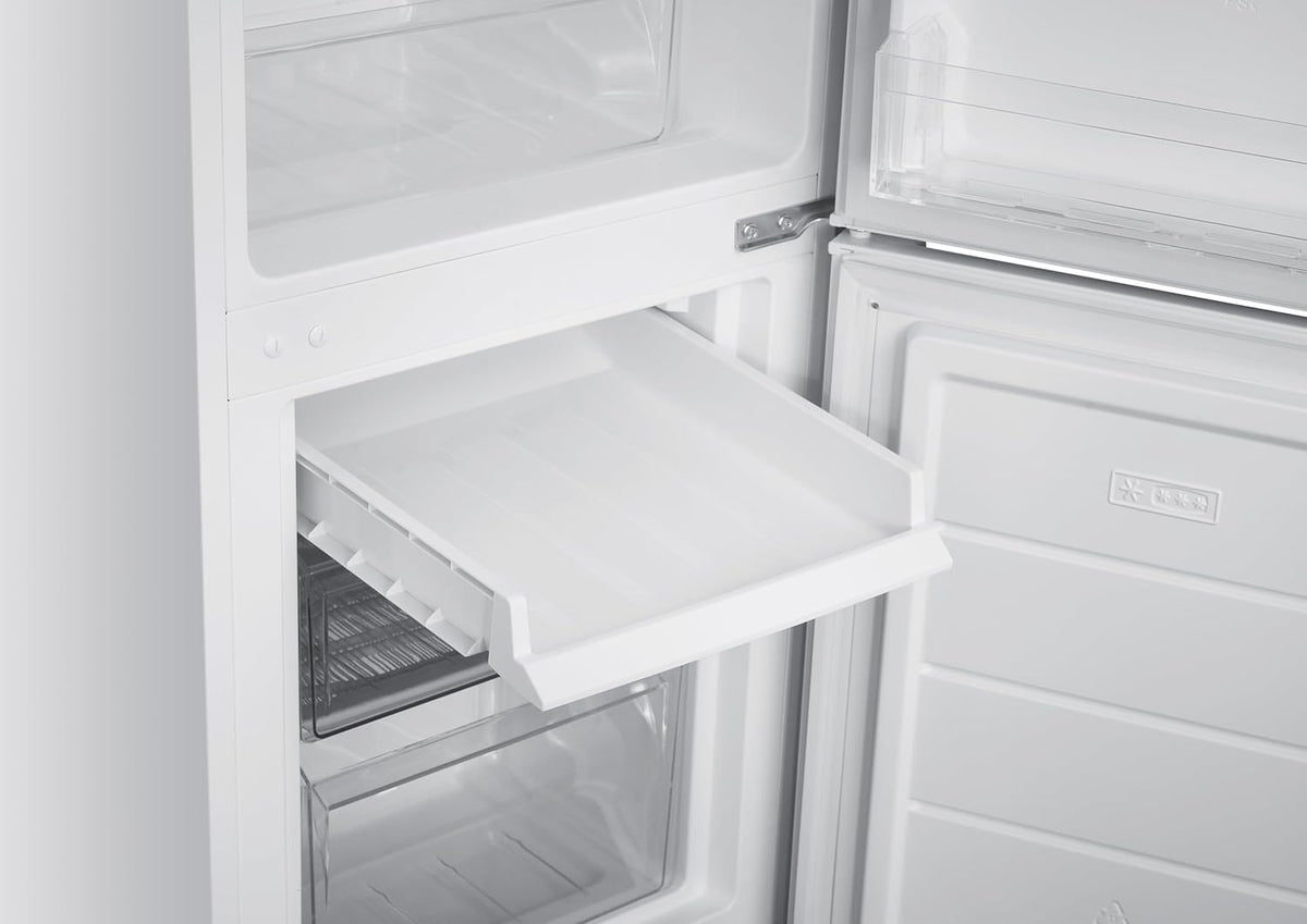 GEDTECH Réfrigérateur combiné congélateur bas 173L GCB173WH - Blanc - Hauteur 143cm