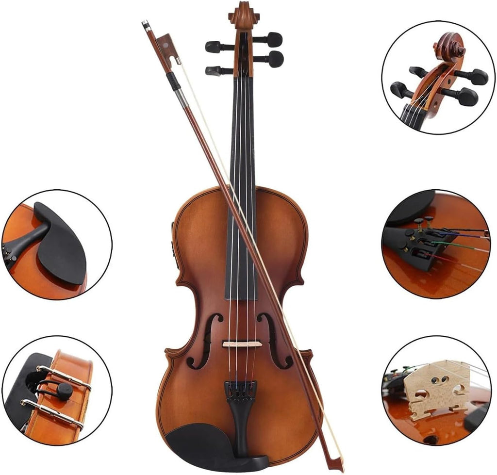 violon Ensemble d'accessoires pour violon électrique 4/4 inclus y compris épaulière et archet