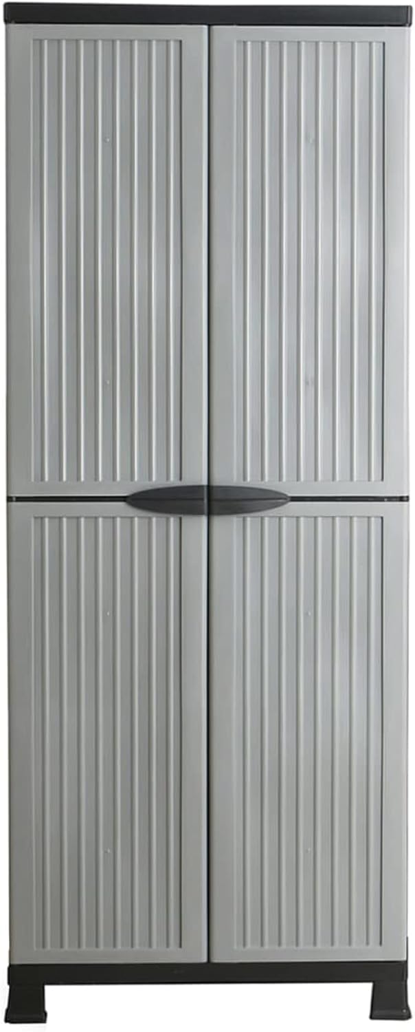 ShGaxin armoire en plastique, armoire de jardin extérieur, rangement terrasse, meuble extérieur, 68 x 39 x 171,5 cm