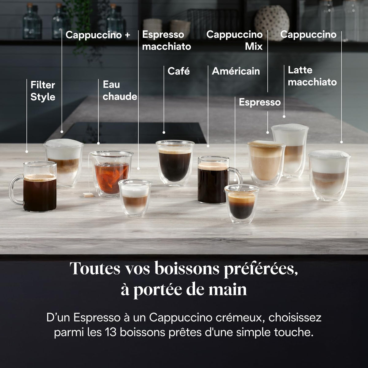 De’Longhi Magnifica Evo Next - Perfetto Machine à Café Automatique avec LatteCrema Mousseur à Lait Automatique, 13 Boissons en une Seule Touche, Écran Tactile Couleurs, Titane et Noir (ECAM312.80.TB)