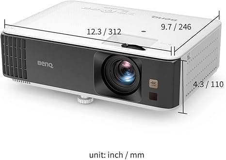 BenQ TK700 vidéoprojecteur Gaming 4K HDR avec HDMi - 2.0 * 2 | 60hz @ 4K | 240hz @ 1080p | 3200 Al | Mode Jeu | Haut-Parleur Chambre 5W | 2D Keystone | 3D | PS5 | Series X