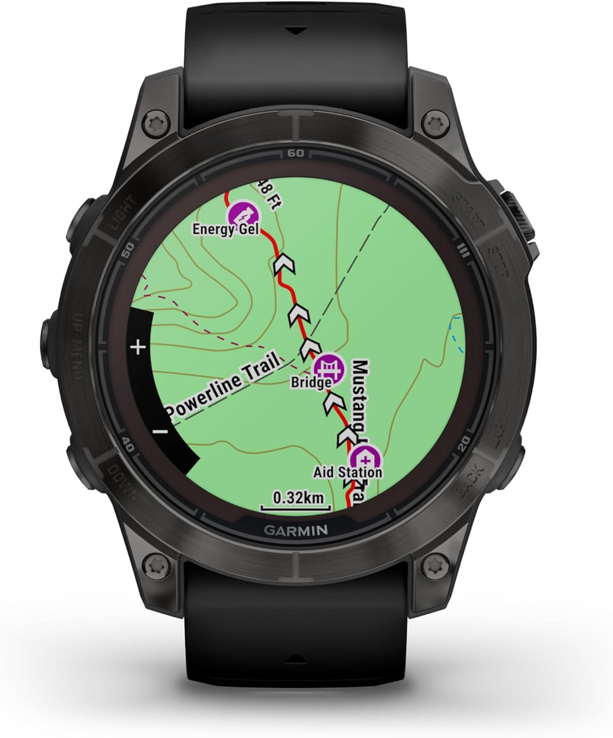 fēnix 7 Pro, Solar - Montre GPS Multisports connectée – Gray avec Bracelet Noir – Boîtier 47 mm (Reconditionné)