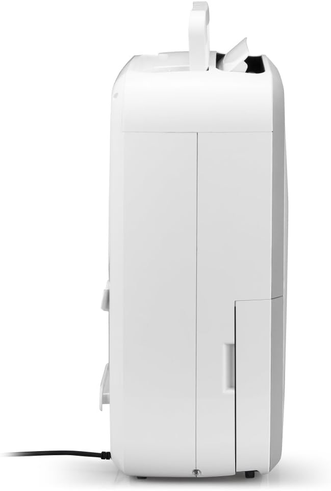 TROTEC TTK 95 E Déshumidificateur d'air pour 90 m², 30L/jour, silencieux, puissant - Réservoir 5,3L, Hygrostat intégré - Absorbeur d'humidité