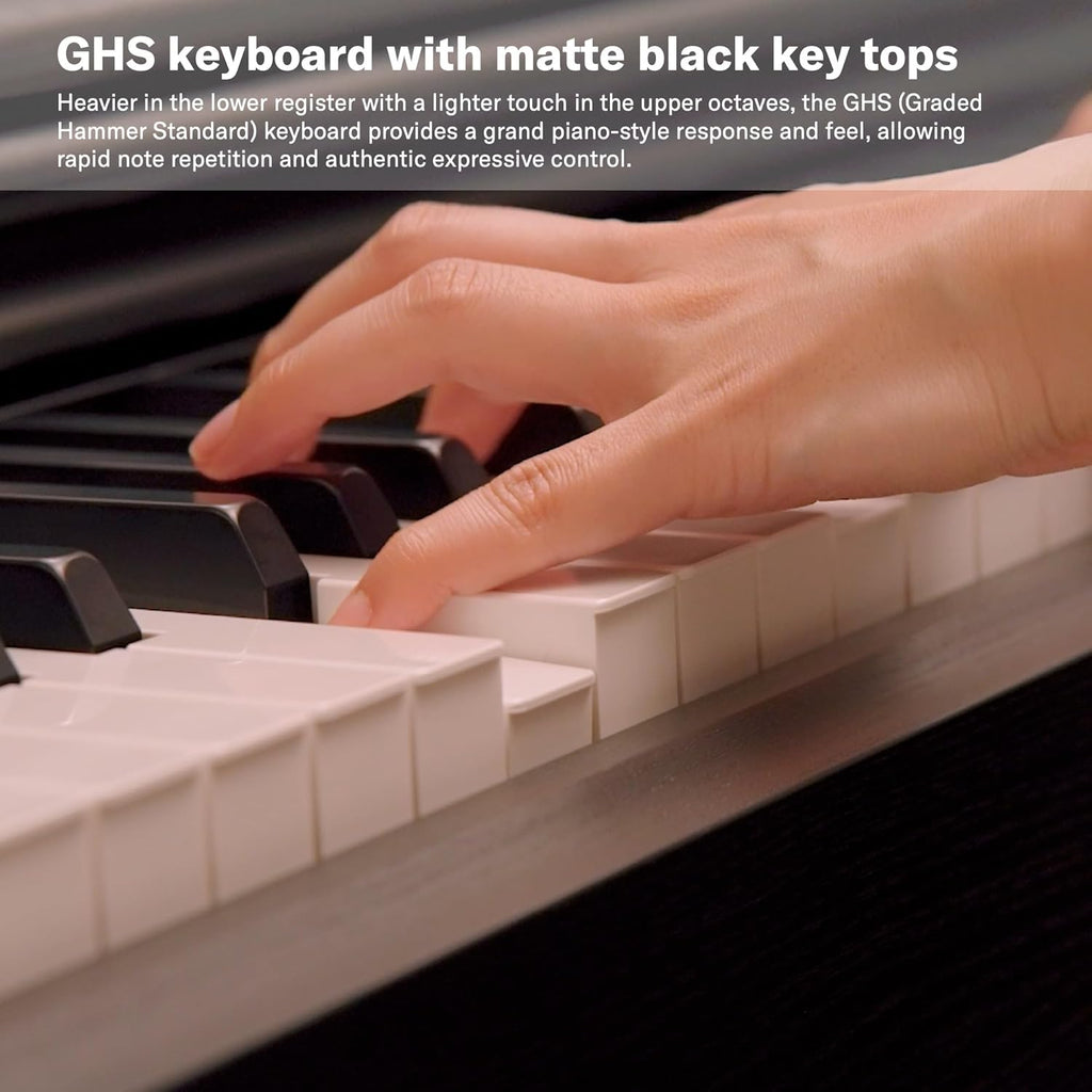 Yamaha ARIUS YDP-145 Piano Numérique - Piano d'Intérieur Moderne et meuble pour Amateurs, Jouabilité de Piano Acoustique Authentique, en noyer noir