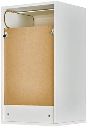 SIMMOB Meuble de Cuisine Blanc A Rideau 2 Etagères 40 x 72 x 35 cm