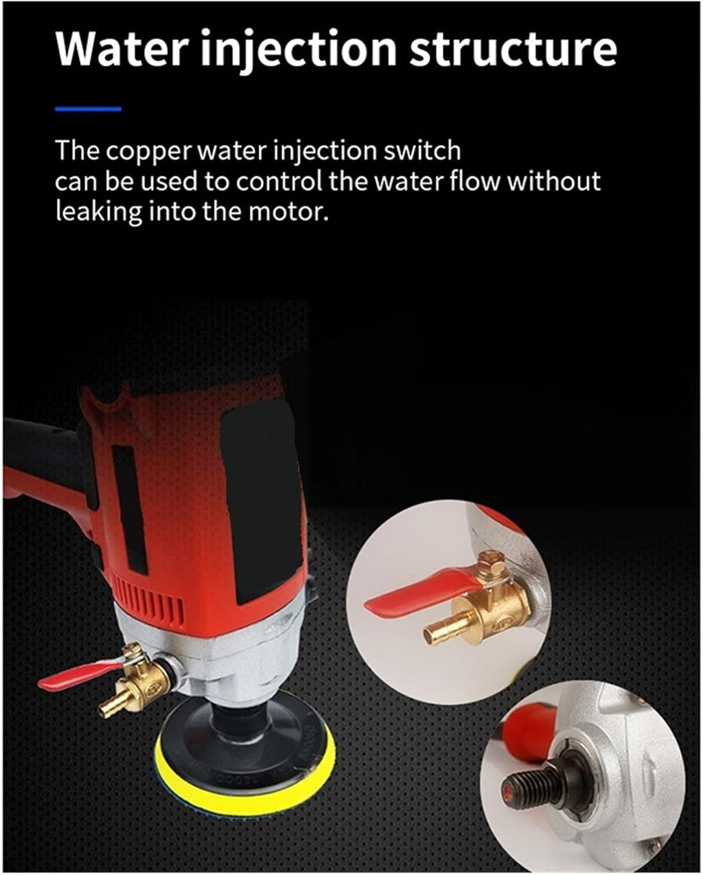 Polisseuse à eau électrique 900 W, ponceuse injection d'eau for marbre et granit ,Très efficace