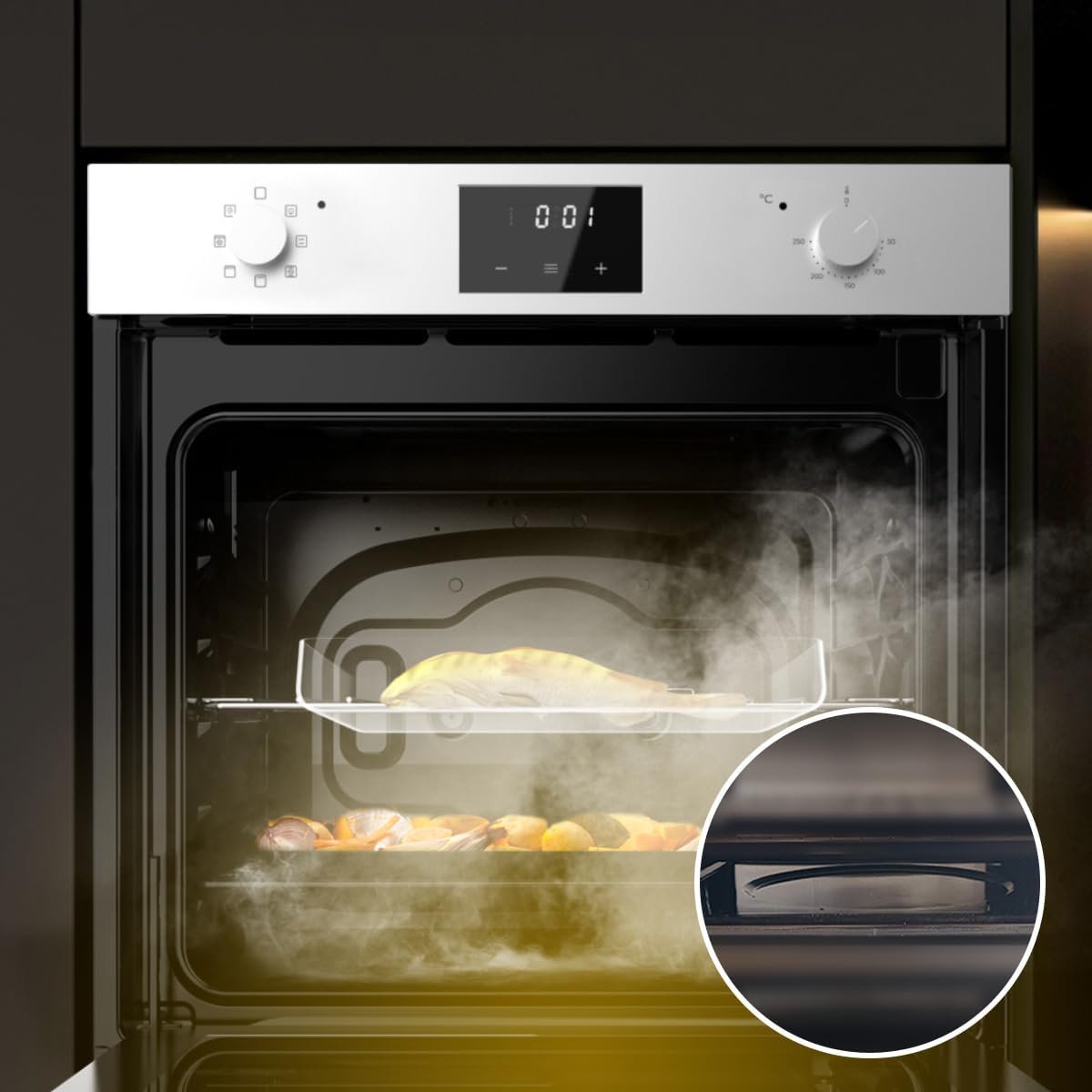 Cecotec Four intégrable multifonctions Bolero Hexa M226001 Line A.Four multifonctions Capacité de 70 L, 7 fonctions, classe A, 2800 W