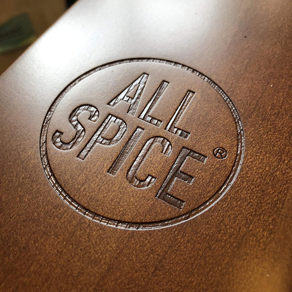 AllSpice étagère à épices en bois noir mat, comprend 60 pots en verre, étiquettes et accessoires