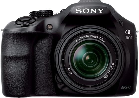 A3000 ILCE-3000KB.CE Kit Reflex Numérique 3" (7,62 cm) 20 Mpix USB/HDMI + Objectif 18-55 mm Noir
