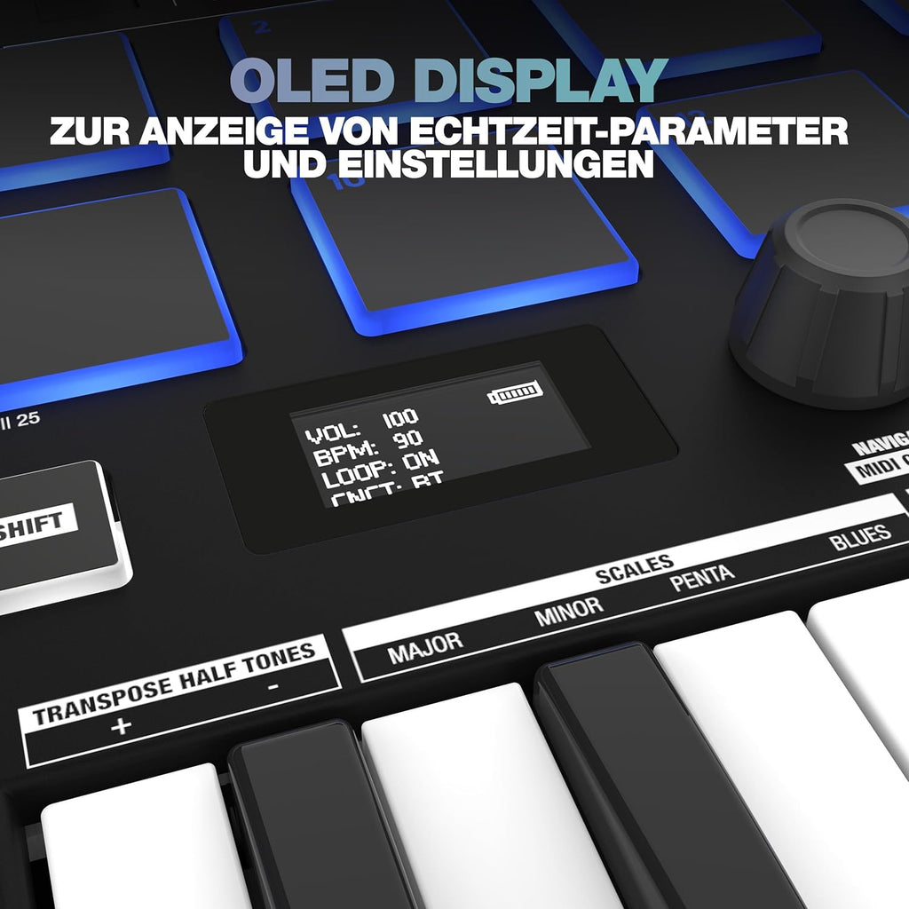 Reloop Keypad Pro - Station de travail DAW compacte avec MIDI sans fil