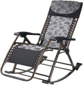 Fauteuil à Bascule Fauteuil à bascule de jardin robuste inclinable - Siège de chaise longue réglable à gravité zéro pour terrasse extérieure, terrasse, pelouse, camping, chaise de détente, support 20