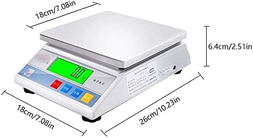 CAFIEDR Balance électronique numérique de Haute précision 0,01 g, 10 kg, étanche, pour la Cuisine et la pâtisserie, pour Le supermarché