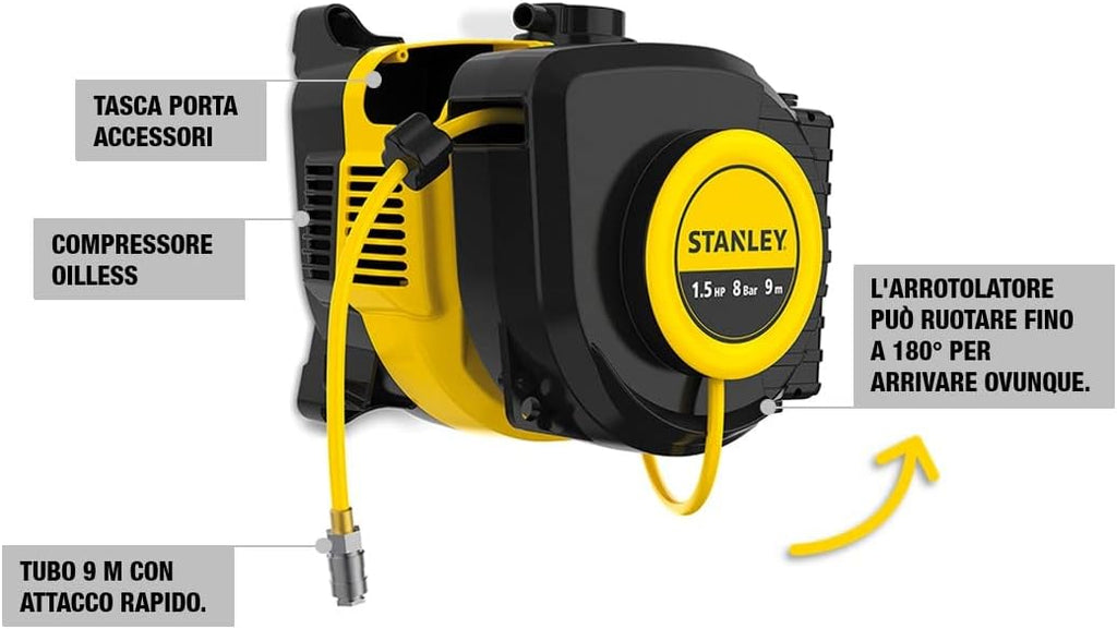 Stanley - WALLTECH COMPRESSEUR MUR, Jaune