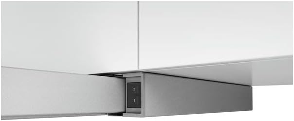 Bosch DFM064W54 Hotte télescopique Série 2, 1 moteur, 3 vitesses d'aspiration Eclairage LED, 60 cm, Silver