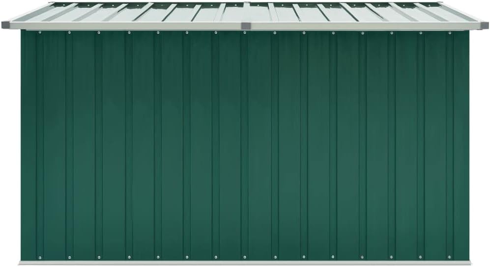 Homiuse Coffre de Rangement Extérieur 171x99x93 cm - Abri de Jardin en Acier Vert - Boîte de Stockage pour Extérieur