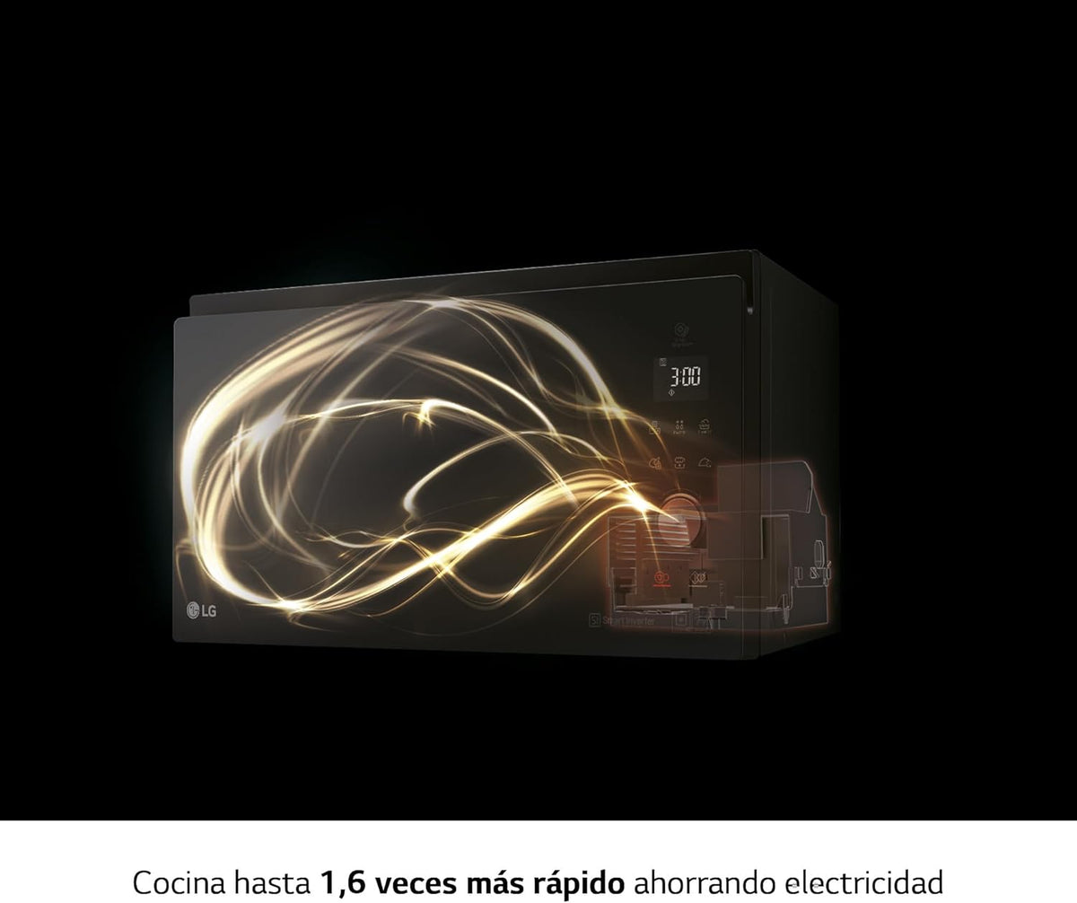 MJ3965ACS – Four micro-ondes 4 en 1 Smart Inverter, convection maximale de 1 850 W, gril de 950 W, micro-ondes de 1 100 W, capacité de 39 l, en acier inoxydable