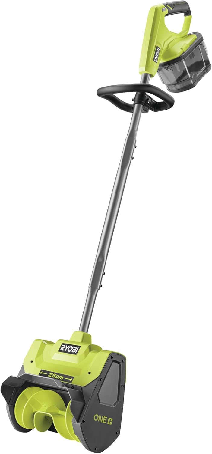 Fraise à Neige Sans Fil 18V ONE+ RY18ST25A-0 – Largeur de Déblaiement 25cm, Poignée Repliable, Compacte et Légère – Neige Fraîche, Allées, Terrasse – Batterie Non Incluse