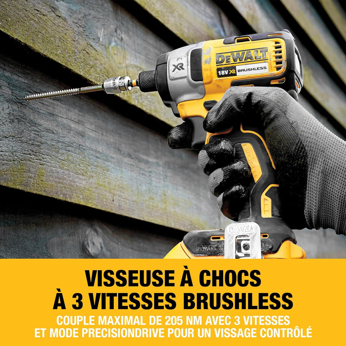 Pack 5 outils XR 18V, 1 perceuse-visseuse, 1 visseuse à chocs à 3 vitesses, 1 scie sauteuse, 1 scie circulaire, 1 lampe LED, 3 batteries 5Ah, 1 chargeur et 2 coffrets TSTAK, DCK551P3T-QW