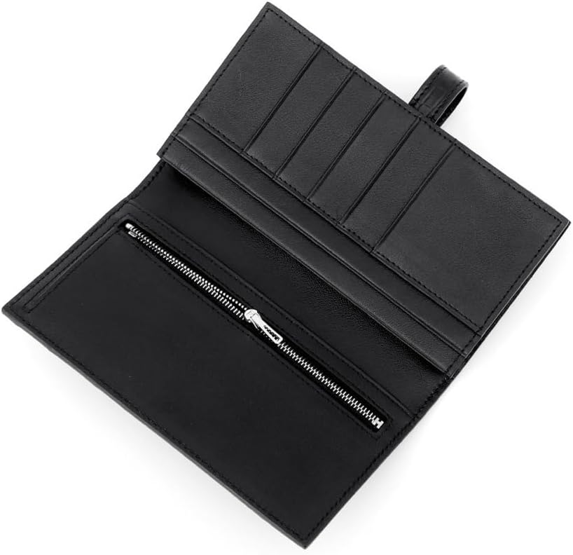 Coin Purse Portefeuille Long for Femme en Cuir de Ventre de Crocodile - Pochette élégante en Cuir véritable for Tailleur Business décontracté.