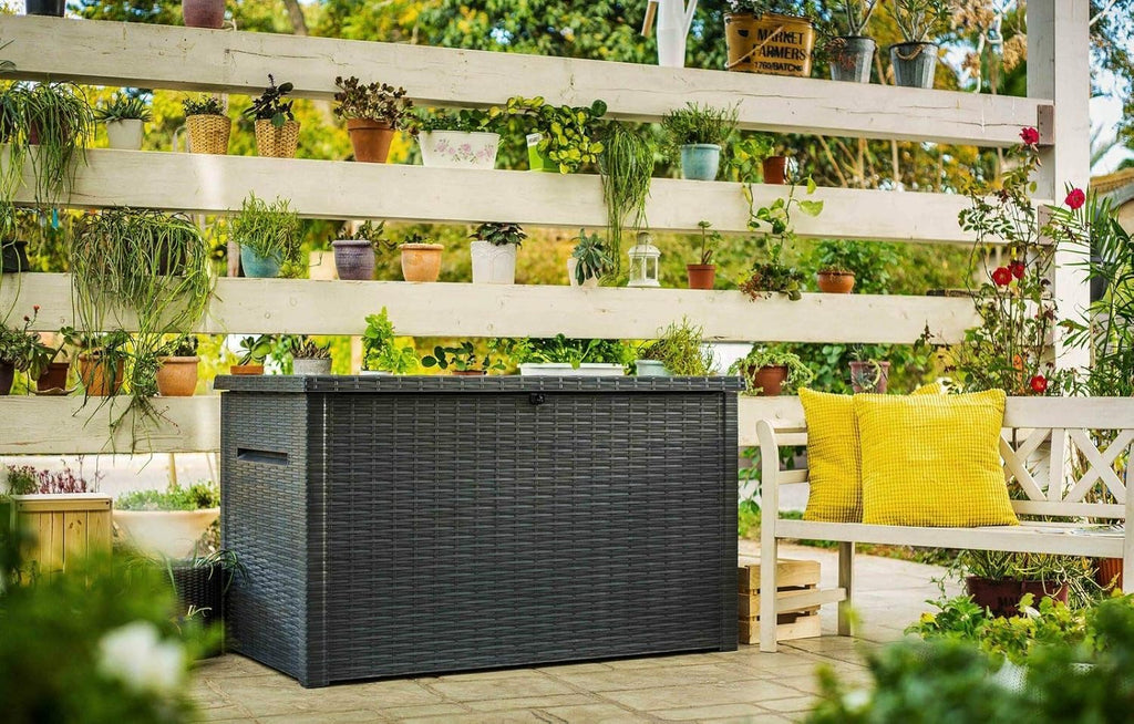 Keter Coffre de jardin JAVA gris - 870 litres