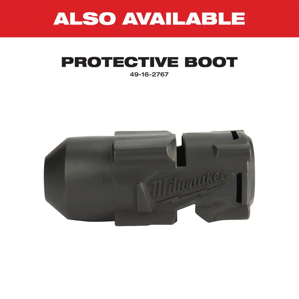 M18 FUEL 18V Lithium-Ion Brushless Cordless 1/2 in. Impact Wrench w/Friction Ring Kit w/One 5.0 Ah Battery and Bag