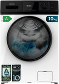 Cecotec Lave-Linge 10Kg Chargement Frontal Bolero Dresscode 10410 Inverter A. 1950W, 1400 tr/min Réglable, 16 Programmes, Faible Consommation d'Énergie, Vapeur, Stérilisation du Linge
