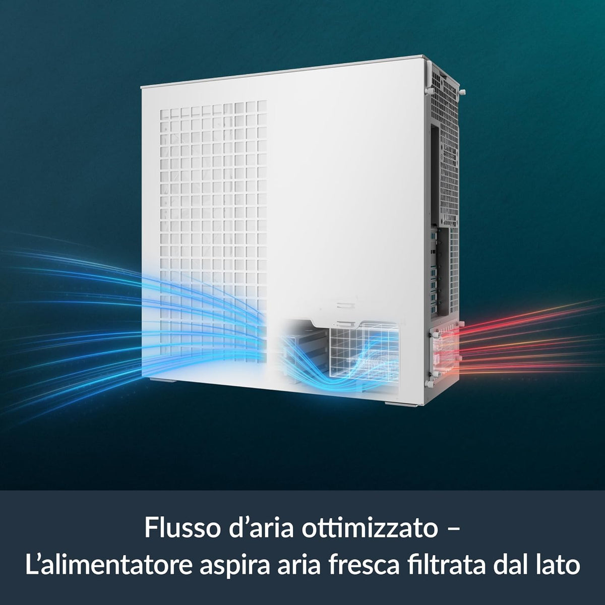 ARCTIC Xtender VG (White) avec Montage Vertical de GPU - Boîtier PC, Verre Panoramique Trempé, Support pour Radiateur 2 x 420 mm, Tour Midi, E-ATX, 5X Ventilateurs A-RGB Pré-installés - Blanc