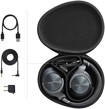 Technics EAH-A800E-K Casque Audio Bluetooth Sans Fil (HP 40mm, Circum-aural, Anti Bruit, Appels Haute Qualité) Noir