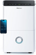 Pro Breeze Déshumidificateur Compresseur Connecté 30L/jour avec Application Smartphone, Wi-Fi, Drainage continu, Réservoir d'eau 4L et Minuterie 24h - Absorbeur de moisissures et d'humidité portable