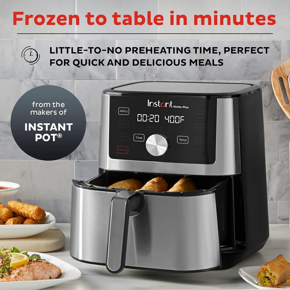 Instant Vortex Plus 10 quart Vortex Plus 6 quart N applicable.