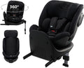 Kinderkraft XRIDER2 I-SIZE 40-125 cm, Siège auto bébé 0 à 25 kg évolutif, 0-7 ans, Isofix 360° pivotant, FWF, RWF, Protections latérales, Harnais Internes à 5 Points, Noir