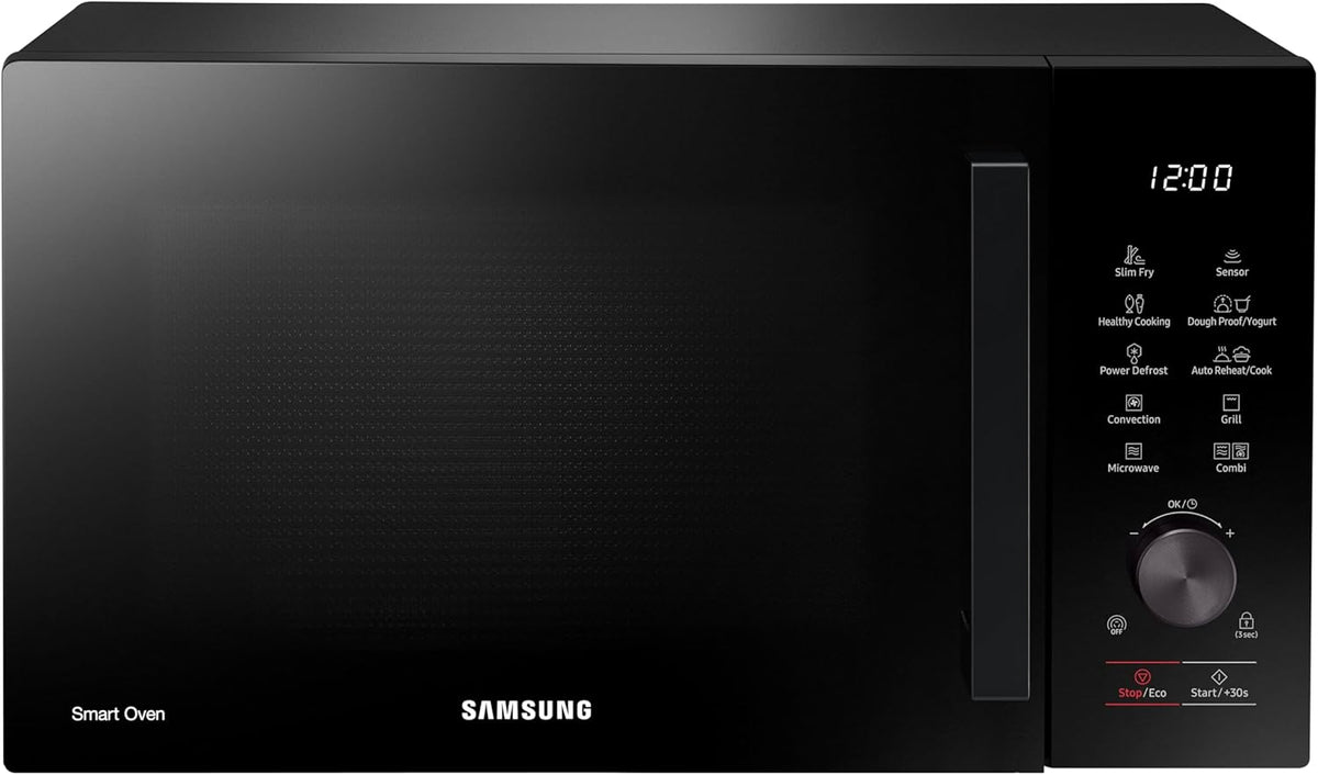 MC28A5137KK/E1 Micro-ondes combiné avec grill et air chaud, 900 W, 28 l, AirFry, Power Defrost, intérieur en céramique émaillée résistant aux rayures, noir