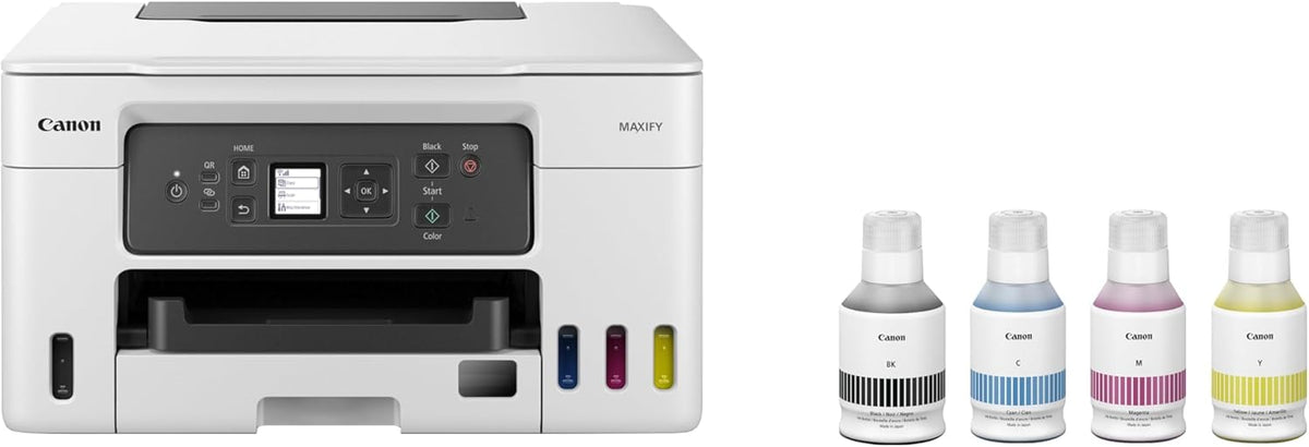 Canon MAXIFY GX3050 imprimante 3-en-1 bureautique - Jet d'encre à réservoir Rechargeable, Blanc