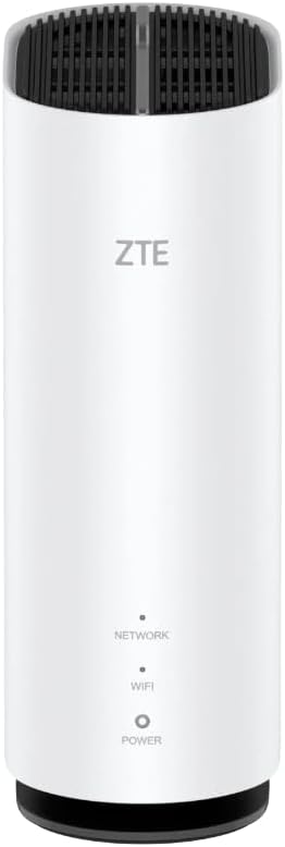 ZTE G5C – Routeur intérieur 5G WiFi 6 Rapide pour Toute la Maison, débloqué, abordable, Haut de Gamme, Aucune Configuration requise, contrôle Parental, Gestion Facile