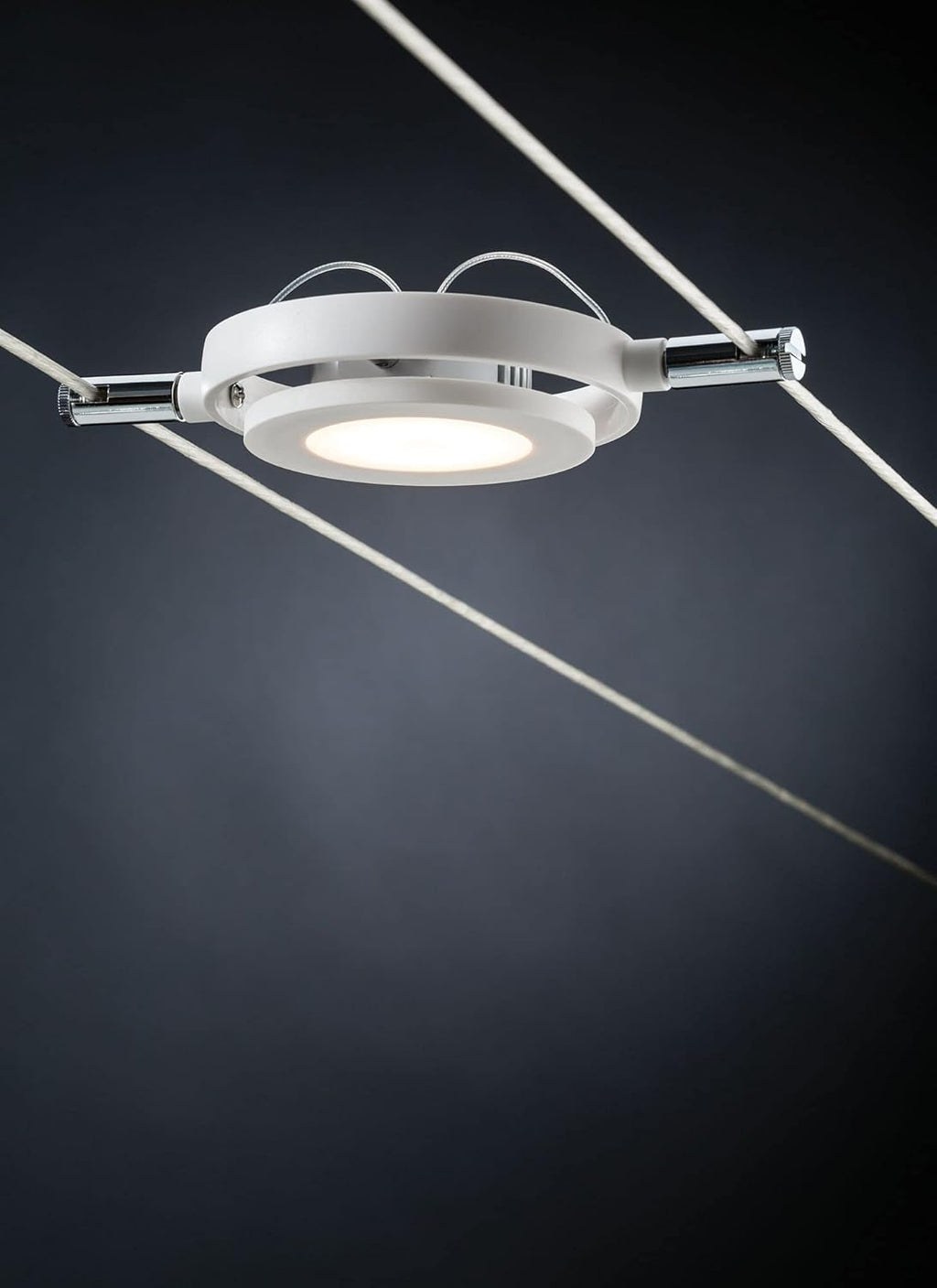 Paulmann 94106 SystÃsme de câbles CC RoundMac LED 6x4W, Blanc mat, 230/12V CC, 36VA, Métal