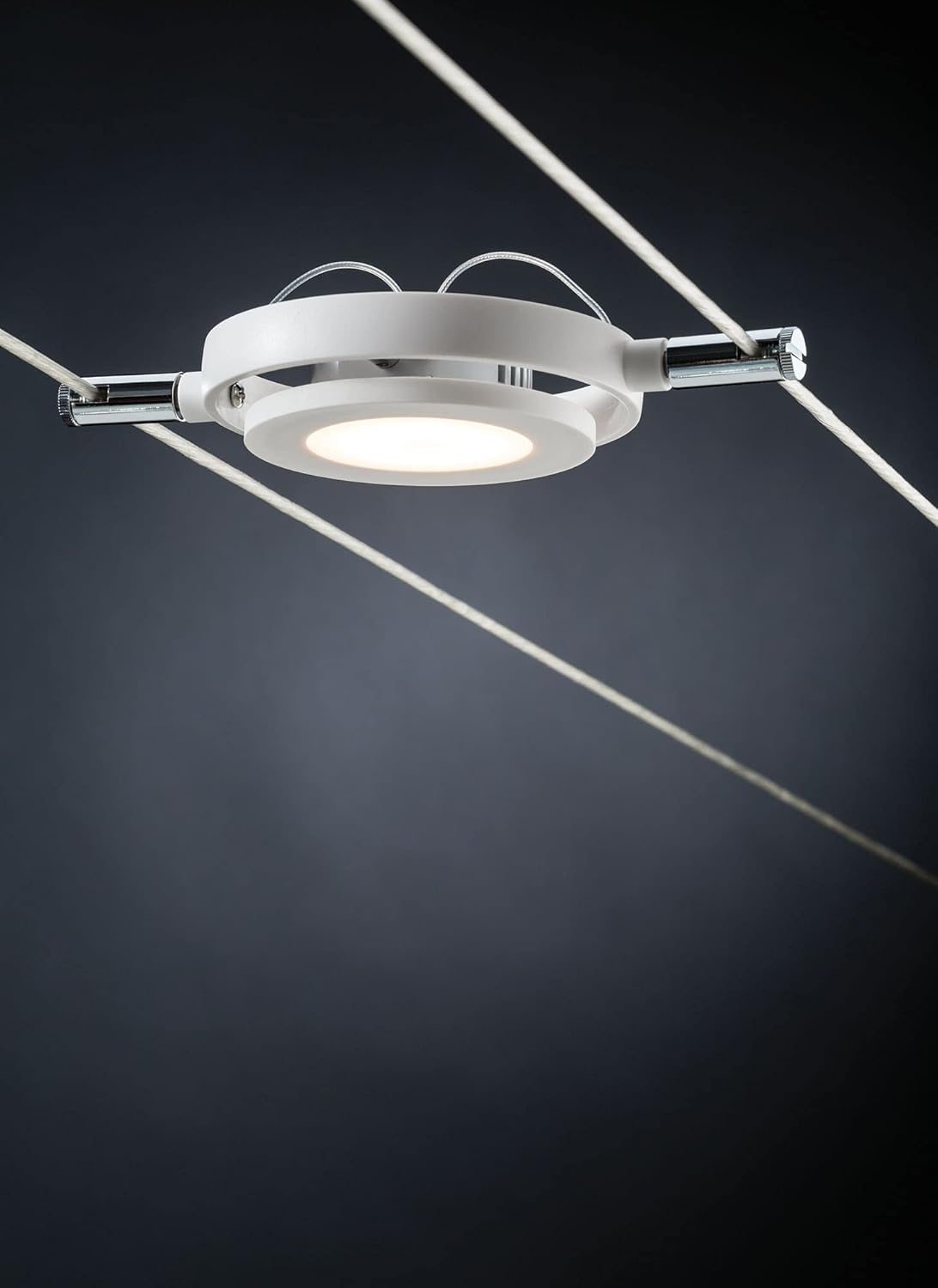 Paulmann 94106 SystÃsme de câbles CC RoundMac LED 6x4W, Blanc mat, 230/12V CC, 36VA, Métal