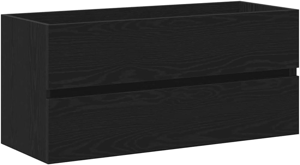 BOWEKAM Meubles, ensembles de meubles, ensembles de meubles de salle de bain, évier en chêne noir, 100 x 38,5 x 45 cm, bois d'ingénierie