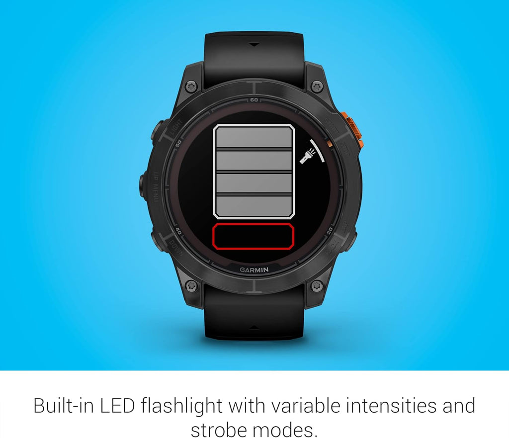 fēnix 7 Pro, Solar - Montre GPS Multisports connectée – Gray avec Bracelet Noir – Boîtier 47 mm (Reconditionné)