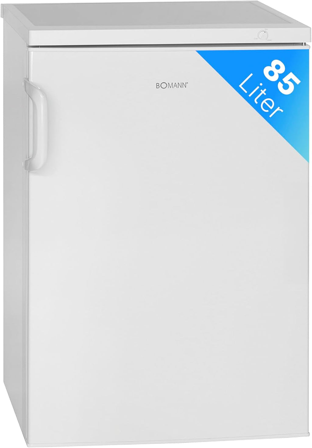 Congélateur 85L blanc Bomann GS2196-1-blanc, Volume net : 85 litres, pose libre, Éclairage intérieur à LED, Température réglable, silencieux, economiquecongélateur Autoportante D