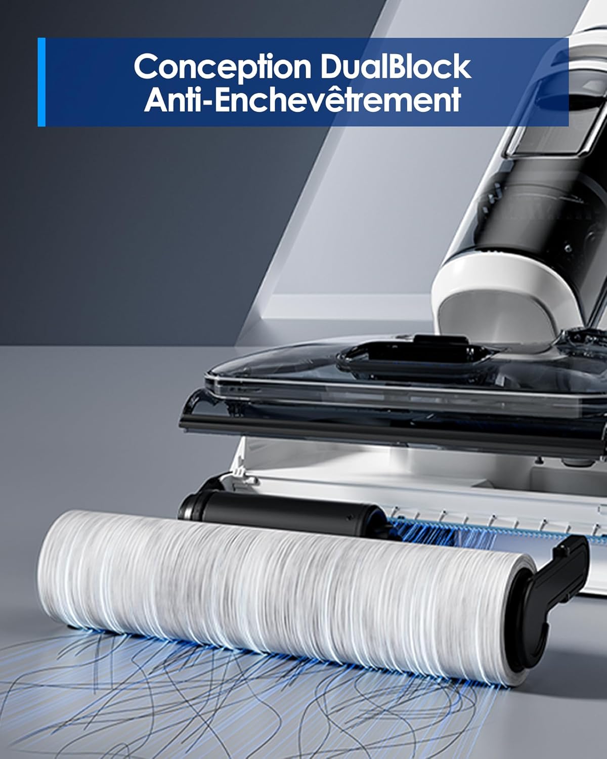 Tineco Floor One S6 Stretch Lite Aspirateur Laveur, Aspirateur Balai sans Fil, S’aplatit à 180°, Auto-Nettoyage, 40 Min d'autonomie, Nettoyage des Bords de 2 côtés