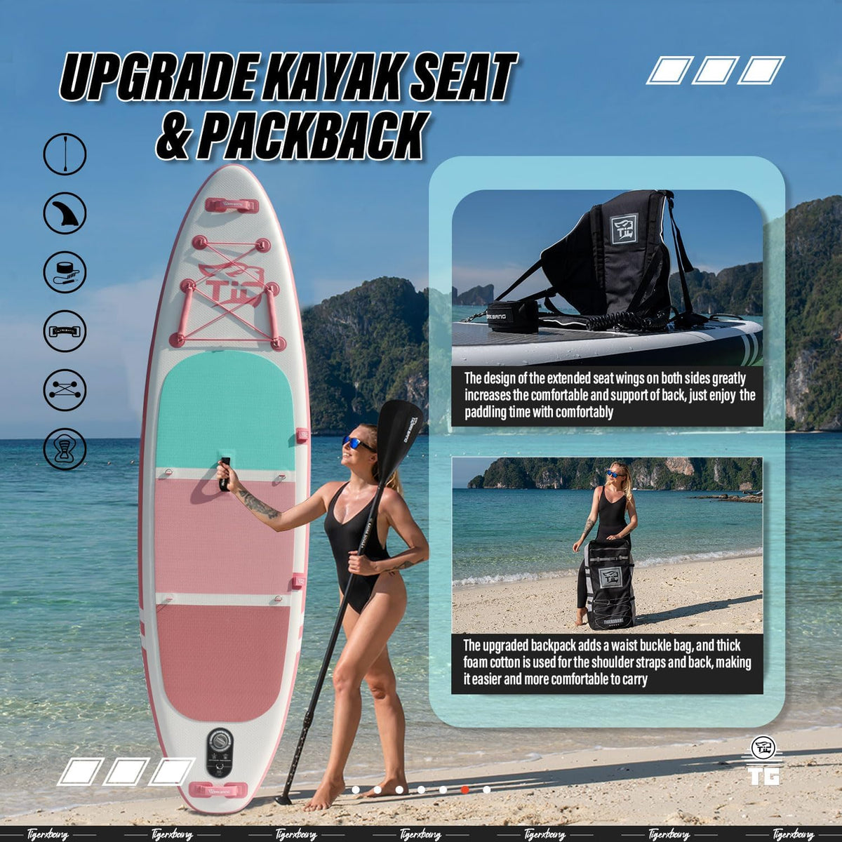Planches de Paddle Gonflables – Stand Up Paddle Sup avec Accessoires – Collection Defender
